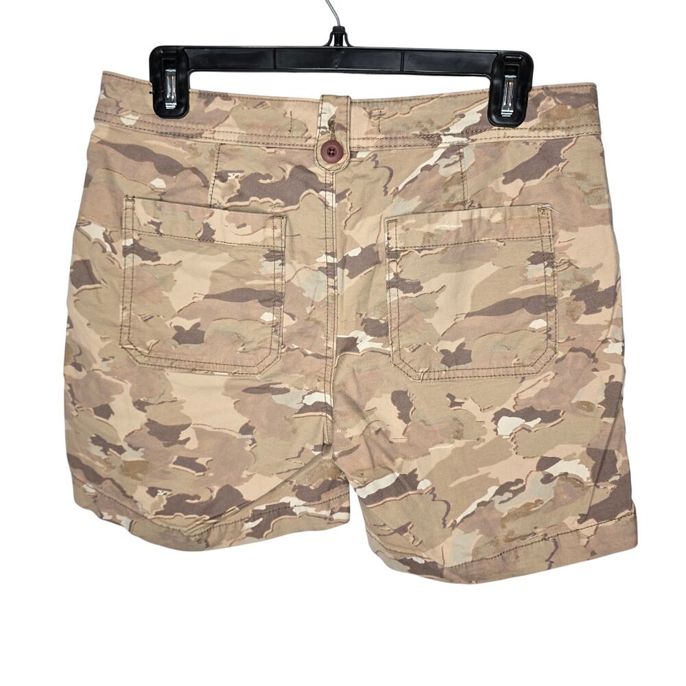Anthropologie The Wanderer Tan Brown Camo Utility Shorts Size 27 - Picture 5 of 5